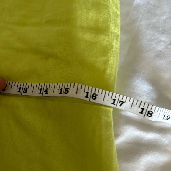 NY&Co Yellow Linen Blend Flare Dress (NWT) - Picture 6 of 8